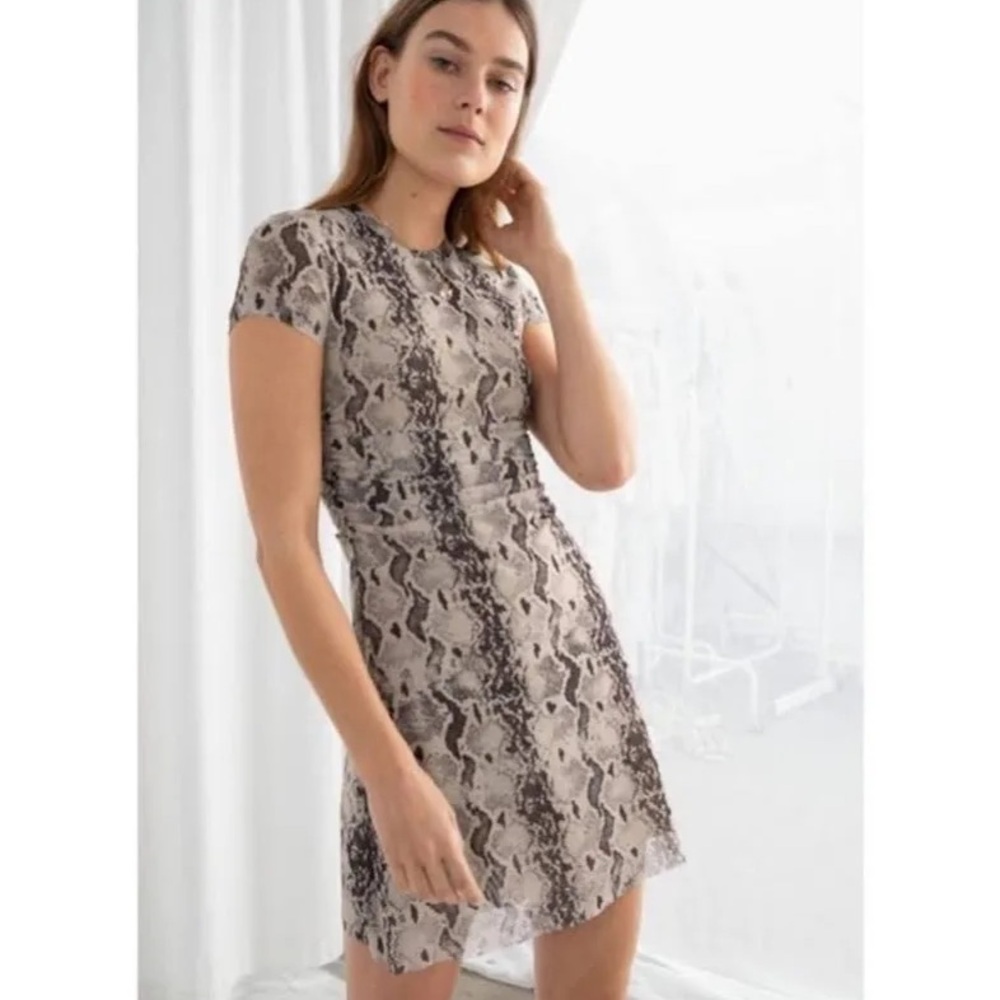 & Other Stories Mesh Mini Dress NWT